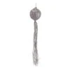 12" Glitter Silver Christmas Ball Ornament With Tassels -Northlight Shop D491076S 1