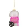 Northlight 3.5" Pink, White & Gold Cotton Candy Machine Glass Christmas Ornament -Northlight Shop D491085S 1