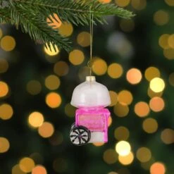Northlight 3.5" Pink, White & Gold Cotton Candy Machine Glass Christmas Ornament 18 Northlight 3.5" Pink, White & Gold Cotton Candy Machine Glass Christmas Ornament -Northlight Shop D491085S 12