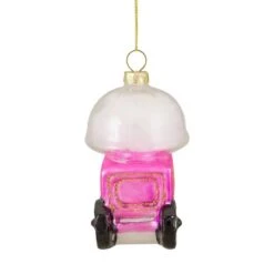 Northlight 3.5" Pink, White & Gold Cotton Candy Machine Glass Christmas Ornament 14 Northlight 3.5" Pink, White & Gold Cotton Candy Machine Glass Christmas Ornament -Northlight Shop D491085S 2