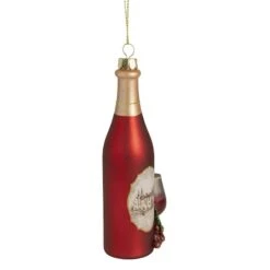Northlight 6" Matte Red Wine Country Glass Bottle Christmas Ornament 17 Northlight 6" Matte Red Wine Country Glass Bottle Christmas Ornament -Northlight Shop D491087S 4