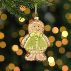 Northlight 4.5" Bronze & Brown Glass Gingerbread Christmas Ornament 18 Northlight 4.5" Bronze & Brown Glass Gingerbread Christmas Ornament -Northlight Shop D491094S 12
