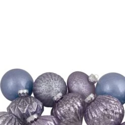 Northlight 12ct. 3" Glitter & Matte Purple Tone Finial & Glass Ball Christmas Ornaments 10 Northlight 12ct. 3" Glitter & Matte Purple Tone Finial & Glass Ball Christmas Ornaments -Northlight Shop D491102S 12