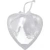Northlight 8" Glitter Silver & White Pre-Lit LED Wintery Woods Scene Christmas Heart Ornament 1 Northlight 8" Glitter Silver & White Pre-Lit LED Wintery Woods Scene Christmas Heart Ornament -Northlight Shop D491103S 1
