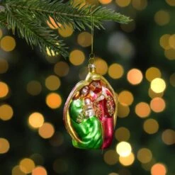 Northlight Holy Family Glass Nativity Ornament 18 Northlight Holy Family Glass Nativity Ornament -Northlight Shop D491118S 12