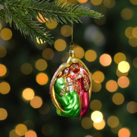 Northlight Holy Family Glass Nativity Ornament 9 Northlight Holy Family Glass Nativity Ornament - Image 7