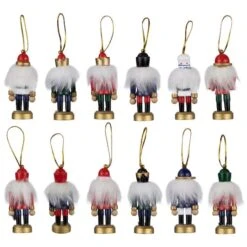 Northlight 12ct. 3.25" Multicolor Nutcracker Wood Ornaments 19 Northlight 12ct. 3.25" Multicolor Nutcracker Wood Ornaments -Northlight Shop D491121S 14