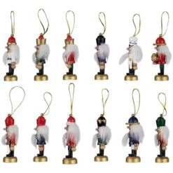 Northlight 12ct. 3.25" Multicolor Nutcracker Wood Ornaments 13 Northlight 12ct. 3.25" Multicolor Nutcracker Wood Ornaments -Northlight Shop D491121S 2