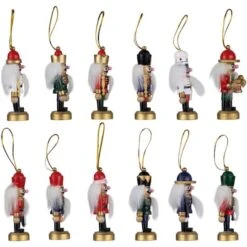 Northlight 12ct. 3.25" Multicolor Nutcracker Wood Ornaments 14 Northlight 12ct. 3.25" Multicolor Nutcracker Wood Ornaments -Northlight Shop D491121S 3