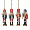 Northlight 4ct. 5" Multicolor Nutcracker Wood Ornaments -Northlight Shop D491122S 1