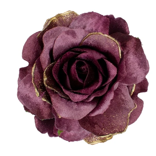 Northlight 3" Pink Velvet Rose Clip-On Ornament 3 Northlight 3" Pink Velvet Rose Clip-On Ornament