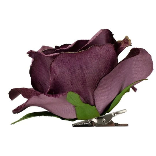 Northlight 3" Pink Velvet Rose Clip-On Ornament 5 Northlight 3" Pink Velvet Rose Clip-On Ornament - Image 3