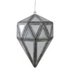 Northlight 5.5" Silver And Clear Mirrored Framed Geometric Drop Ornament 2 Northlight 5.5" Silver And Clear Mirrored Framed Geometric Drop Ornament -Northlight Shop D491136S 1