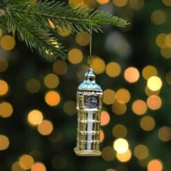 Northlight 5" Glittered Gold Glass Big Ben Christmas Ornament 15 Northlight 5" Glittered Gold Glass Big Ben Christmas Ornament -Northlight Shop D491176S 12