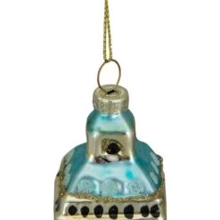 Northlight 5" Glittered Gold Glass Big Ben Christmas Ornament 17 Northlight 5" Glittered Gold Glass Big Ben Christmas Ornament -Northlight Shop D491176S 14