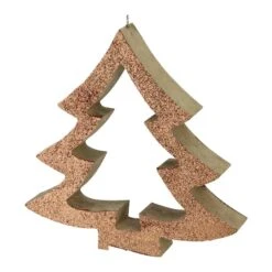 Northlight 7" Brown Glittered Cutout Christmas Tree Ornament 7 Northlight 7" Brown Glittered Cutout Christmas Tree Ornament -Northlight Shop D491180S 1 1