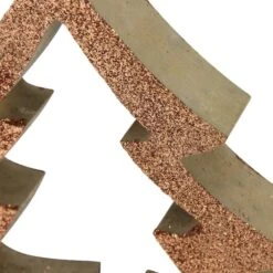 Northlight 7" Brown Glittered Cutout Christmas Tree Ornament 9 Northlight 7" Brown Glittered Cutout Christmas Tree Ornament -Northlight Shop D491180S 3