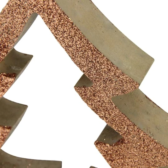 Northlight 7" Brown Glittered Cutout Christmas Tree Ornament 6 Northlight 7" Brown Glittered Cutout Christmas Tree Ornament - Image 4