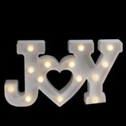 Northlight 12.75" White Joy LED Christmas Marquee Wall Sign -Northlight Shop D491425S 3