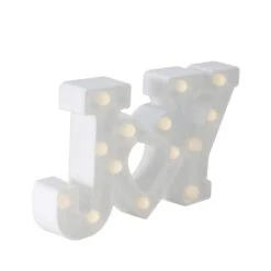 Northlight 12.75" White Joy LED Christmas Marquee Wall Sign -Northlight Shop D491425S 4