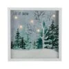 Northlight 10" LED Lighted Let It Snow Winter Forest Christmas Wall Art 1 Northlight 10" LED Lighted Let It Snow Winter Forest Christmas Wall Art -Northlight Shop D491426S 1