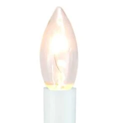 Northlight 9" White & Gold Christmas Candle Lamp With Timer 12 Northlight 9" White & Gold Christmas Candle Lamp With Timer -Northlight Shop D491439S 2