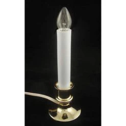 Northlight 9" White & Gold Christmas Candle Lamp With Timer 13 Northlight 9" White & Gold Christmas Candle Lamp With Timer -Northlight Shop D491439S 3