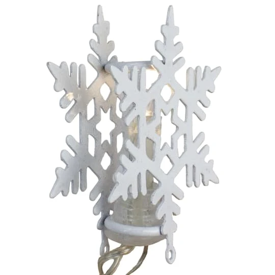 Northlight 8ct. Warm White LED Snowflake Christmas Lights 6 Northlight 8ct. Warm White LED Snowflake Christmas Lights - Image 4