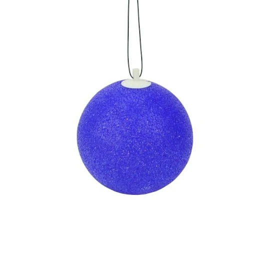 Sienna 7" Blue Shimmering Sphere Mini Ball Outdoor Decorative Patio Christmas String Lights 4 Sienna 7" Blue Shimmering Sphere Mini Ball Outdoor Decorative Patio Christmas String Lights - Image 2