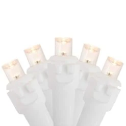 Northlight 100ct. LED Wide Angle Christmas String Lights With White Wire Warm White -Northlight Shop D491517S 1 1