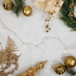 Northlight 100ct. LED Wide Angle Christmas String Lights With White Wire Warm White -Northlight Shop D491517S 12