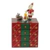 Northlight 10.5" Red & Green Elegant Advent Storage Calendar Box -Northlight Shop D491520S 1