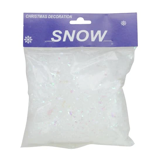 Northlight 1.75qt. White Iridescent Artificial Powder Snow Flakes 3 Northlight 1.75qt. White Iridescent Artificial Powder Snow Flakes
