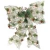 Northlight 20" White Rattan Berry & Pinecone Christmas Bow -Northlight Shop D491530S 1