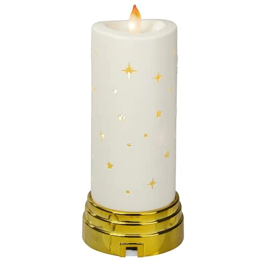 Northlight 9" Gold & White Nativity Scene Flameless Candle 7 Northlight 9" Gold & White Nativity Scene Flameless Candle - Image 5
