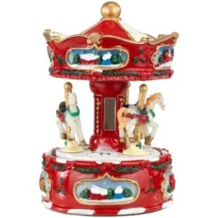 Northlight 6.5" Animated Carousel Music Box -Northlight Shop D491549S 2