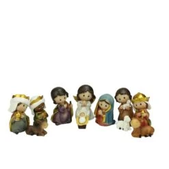 Northlight 3.5" Nativity Figurine Set, 11pc. 6 Northlight 3.5" Nativity Figurine Set, 11pc. -Northlight Shop D491566S 1 1