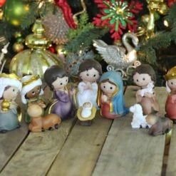 Northlight 3.5" Nativity Figurine Set, 11pc. 7 Northlight 3.5" Nativity Figurine Set, 11pc. -Northlight Shop D491566S 2