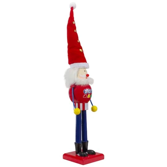 Northlight 16.75" Red & Blue Dots Christmas Nutcracker Figurine 5 Northlight 16.75" Red & Blue Dots Christmas Nutcracker Figurine - Image 3