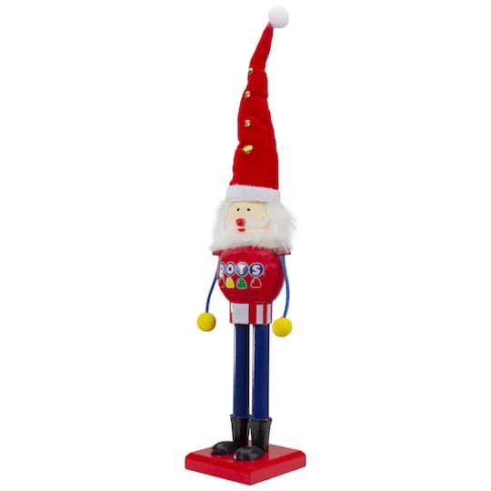 Northlight 16.75" Red & Blue Dots Christmas Nutcracker Figurine 8 Northlight 16.75" Red & Blue Dots Christmas Nutcracker Figurine - Image 6