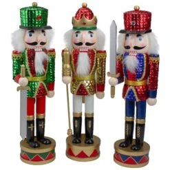 Northlight 14" Sequin Jacket Christmas Nutcracker Set