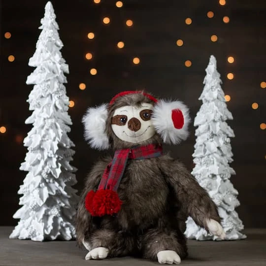 Northlight 12" Plush Sitting Sloth Tabletop Decoration 5 Northlight 12" Plush Sitting Sloth Tabletop Decoration - Image 3