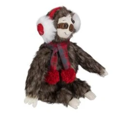 Northlight 12" Plush Sitting Sloth Tabletop Decoration 12 Northlight 12" Plush Sitting Sloth Tabletop Decoration -Northlight Shop D491578S 4