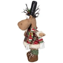 Northlight 20" Standing Christmas Moose Figure With LED Antlers Tabletop Décor -Northlight Shop D491580S 4