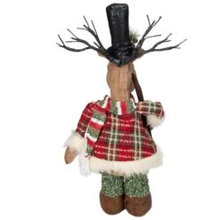 Northlight 20" Standing Christmas Moose Figure With LED Antlers Tabletop Décor -Northlight Shop D491580S 5
