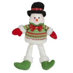 Northlight 18" Red & Green Sitting Smiling Snowman Christmas Figure 9 Northlight 18" Red & Green Sitting Smiling Snowman Christmas Figure -Northlight Shop D491581S 1 1