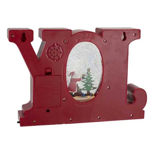 Northlight 11" LED Lighted Red & Gold Joy Christmas Glitter Snow Globe 8 Northlight 11" LED Lighted Red & Gold Joy Christmas Glitter Snow Globe - Image 6