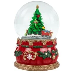 Northlight 6" Musical Christmas Tree & Train Animated Water Globe 19 Northlight 6" Musical Christmas Tree & Train Animated Water Globe -Northlight Shop D491589S 15