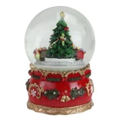 Northlight 6" Musical Christmas Tree & Train Animated Water Globe 13 Northlight 6" Musical Christmas Tree & Train Animated Water Globe -Northlight Shop D491589S 2