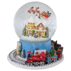 Northlight 7.25" Musical Revolving House Christmas Snow Dome Décor -Northlight Shop D491591S 1 1